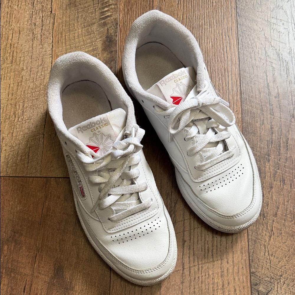 Reebok White Athletic Shoes